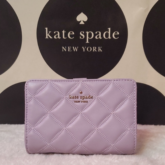 Kate Spade Lavender Quilted Wallet NWOT - Picture 1 of 6